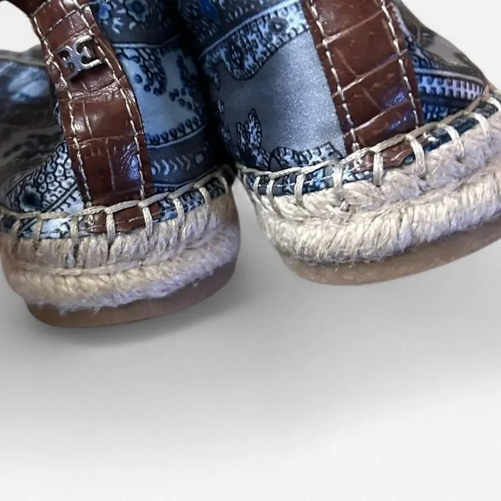 Cottagecore Coastal Sam Edelman Paisley Slip-On Flats – Size 6.5